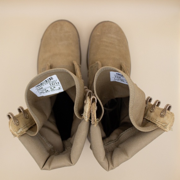 Rocky 798 Army Vibram Tan Hot Weather Combat Boots Coyote Men's Size 6R EU 38 - Picture 5 of 9